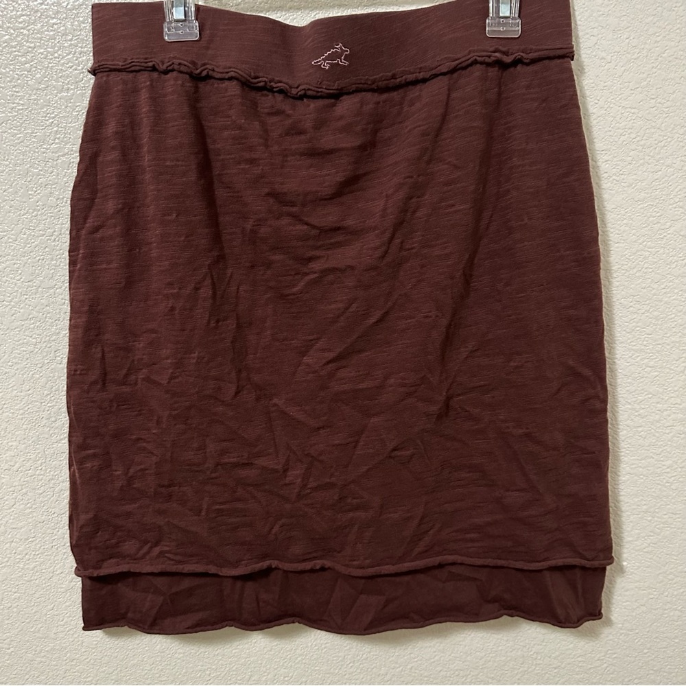Horny Toad Cotton‎ Brown Skirt Buttons Sz Medium - Picture 8 of 11